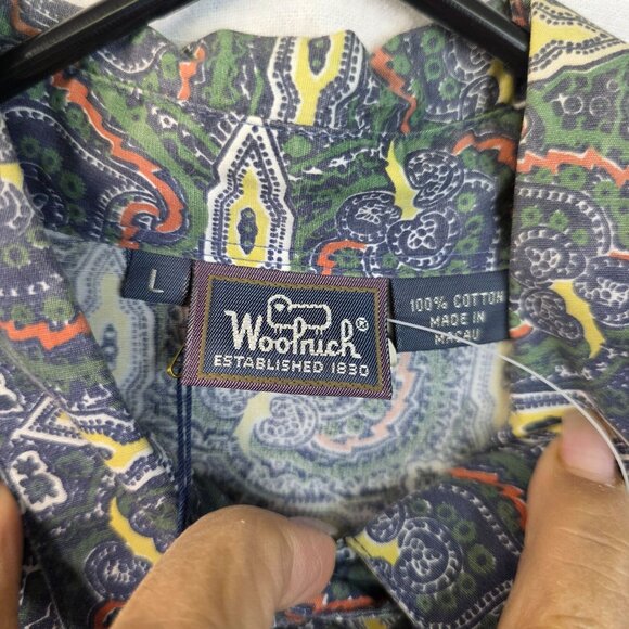 80s Woolrich Womens Button-Up Paisley Large Vintage Deadstock - Picture 2 of 8